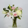 Flowers Included:

Roses
Lilies
Chrysanthemums
Seasonal Flowers
Seasonal Greens
 

 

Substitutions may be necessary to ensure your