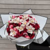 Lux bouquet of the premium flowers, roses and orchids.