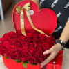 Roses in a heart shaped box

▪️ Delivery to their door
Each bouquet is