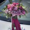 Bridal bouquet with peonies. Look at their color (the color of peonies
