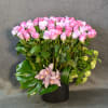 4 Dozens of Purple Roses, Cymbidium Orchids will bring that smile when