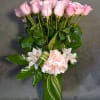 2 Dozens of Pink Roses, Cymbidium Orchids and hydrangeas

