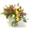 A custom designed arrangement by Fairbanks Florist. A beautiful collection of mixed