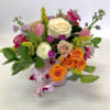 A custom designed arrangement by Fairbanks Florist. A beautiful collection of mixed
