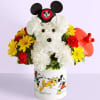 EXCLUSIVE Our signature flower pup has plenty of character(s)! Part of our