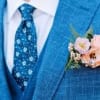 A fresh floral pocket square for prom is a stylish alternative to