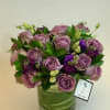 For the person that loves purple:  purple roses, purple lisianthus, stock
