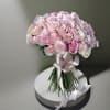 100 pink roses hand-tired bouquet 