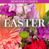 Designer’s choice Easter bouquet with colorful spring flowers