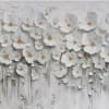 Title: Whispers in Ivory Bloom
This painting is a textured, monochromatic floral composition
