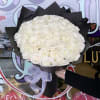 50 Premium White Roses 