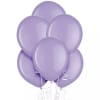 Cluster of lavender balloons with curling ribbons