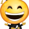 Graduation emoji balloon in a cap and gown