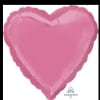 Pink heart-shaped foil balloon