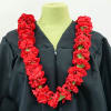 RED CARNATION LEI STANDARD SIZE IS ABOUT 18 INCH LONG HANGING 