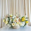 Immerse yourself in the warmth of our floral basket, a captivating symphony