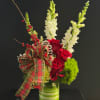 White, green, and red florals to cheer up anyone's day!