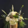 White and gold winter florals.