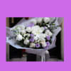 lavender and White mixed floral bouquet.