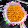 
Bright, bold, and unforgettable. Our Golden Sunset Luxury Rose Bouquet features 50