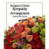 Designer’s Choice Sympathy Arrangement with roses, lilies, and red blooms