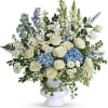 Honor the memory of your beloved with this breathtaking bouquet of sky