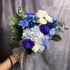 Elegant and beautiful grand Bouquet mixed of blues