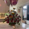 25 red roses or of any of your choice, 5 Sunflowers and