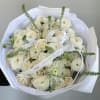 Most delicate mixed bouquet of ranunculus and roses