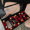 Love box with delicious 12 chocolates is suitable as a gift for