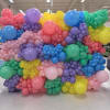 Our balloon wall installations feature extra lush, fully packed organic design using
