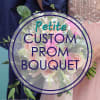 Pink rose bouquet with white filler flowers and greenery