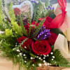 A lovely box to say I love you . 
Roses mixed with