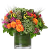 The combination of colors and textures in this arrangement can create a