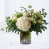 Soft, serene, and effortlessly refined, Ivory Haven I features lush white hydrangea