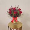 Stunning and wild beauty in red with a bright ribbon, ready to