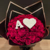 The Love Letter Bouquet is a breathtaking arrangement featuring 50 premium red