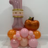 Standing balloon decor with party theme