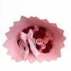 Red roses and ligth pink Roses, with ribbon 