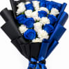 Blue and White Roses mix Carnation 