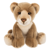 Plush teddy bear cub sitting upright