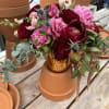 A mixture of large blooms that will leave your breathless. Maroons and