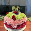 Save calories with a flower cake! This bright and colorful flower cake