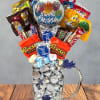 Bright, playful, and ready to celebrate-this Blue Birthday candy bouquet in a