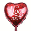 Heart-shaped red balloon with "I Love You" text