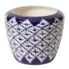 A modern, functional twist on classic chinoiserie, the Eleanor Pot features intricately