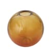 With its softly rounded silhouette and warm amber hue, the handblown Sunray