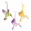 Graceful and radiant, the Enchanted Hummingbird Ornament brings a touch of magic