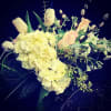Designers choice of blush and white premium floral.