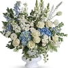 Honor the memory of your beloved with this breathtaking bouquet of sky